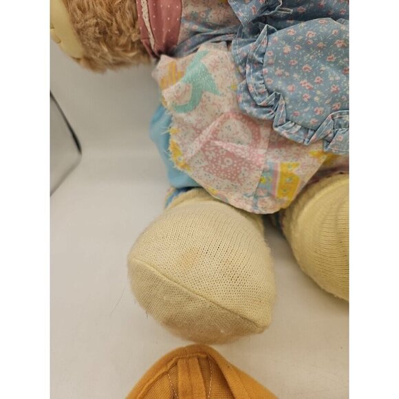 Vintage 1984 Furskins Teddy Bear Xavier Roberts  22" Stuffed Signed cabbage patc - Picture 3 of 11